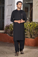 GZ-1439 | Semi-Stitched Summer Black & Blue Series By Riwaj Men Swear
